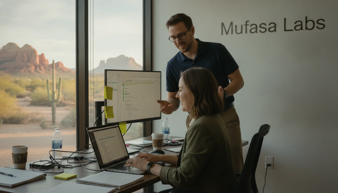 The Mufasa Labs team working on enterprise vibe coding