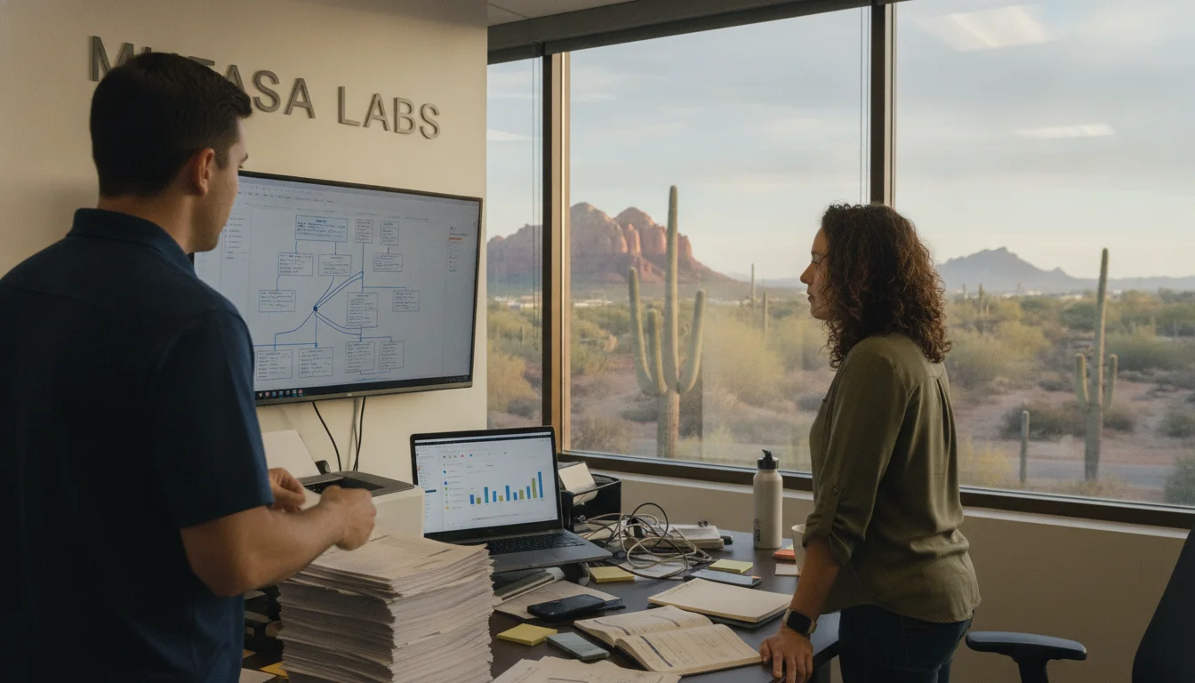 The Mufasa Labs team working on workflow automation